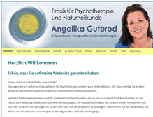 Tablet Screenshot of angelika-gutbrod.de